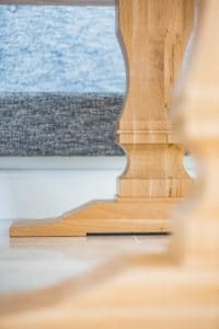 Tom Maxwell, Furniture, Kitchen Table, Dining Table, Leeds, Shadwell, table leg