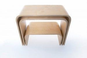 Tom Maxwell, Furniture, Handmade, Stool, three tier, pack away